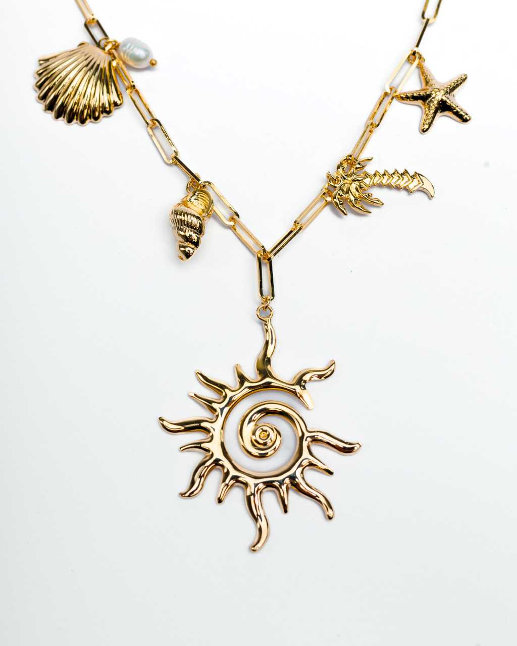 Colar Sole Dorato 40cm