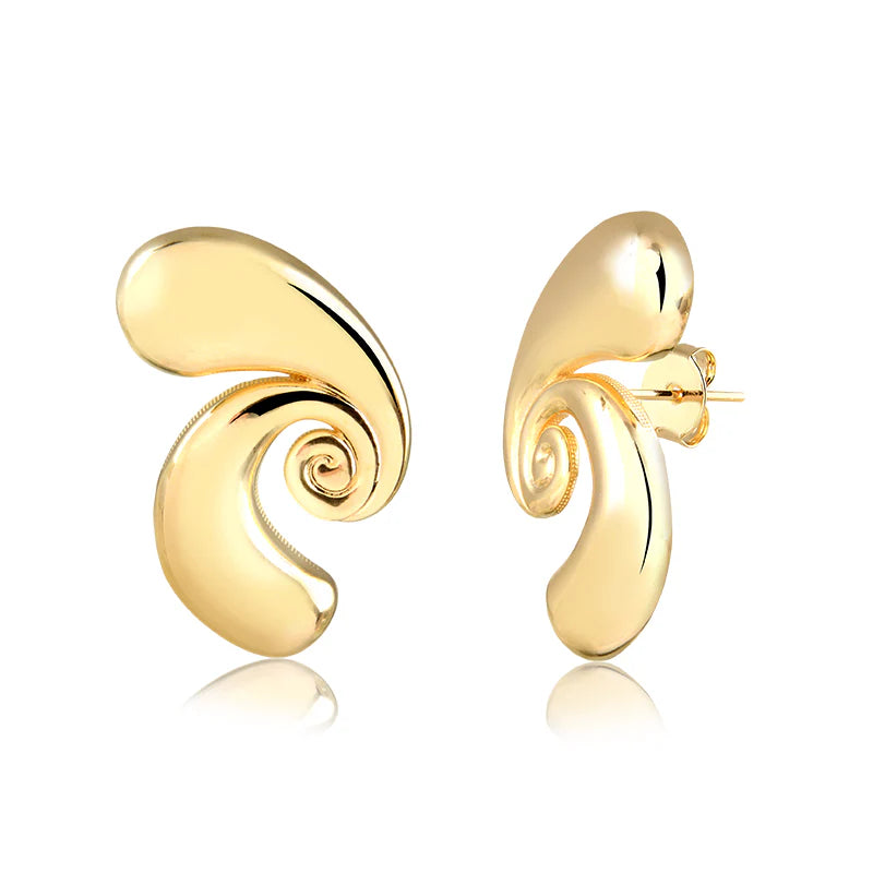 Conjunto MARGE - Brinco + Anel Banhado a Ouro 18K