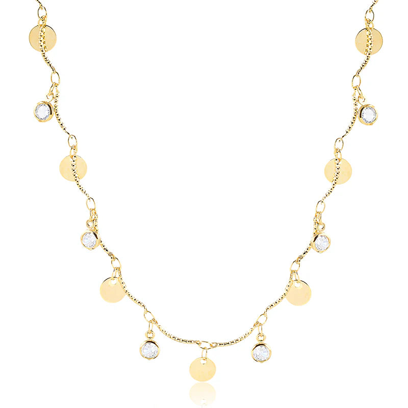 Choker Medalhinhas e Luz