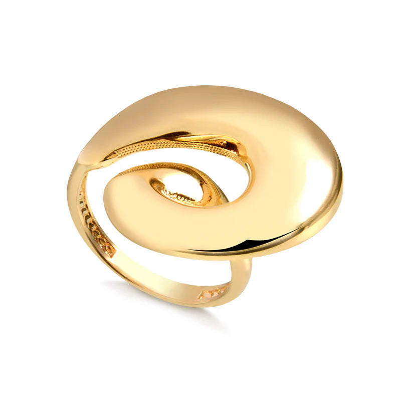 Conjunto MARGE - Brinco + Anel Banhado a Ouro 18K