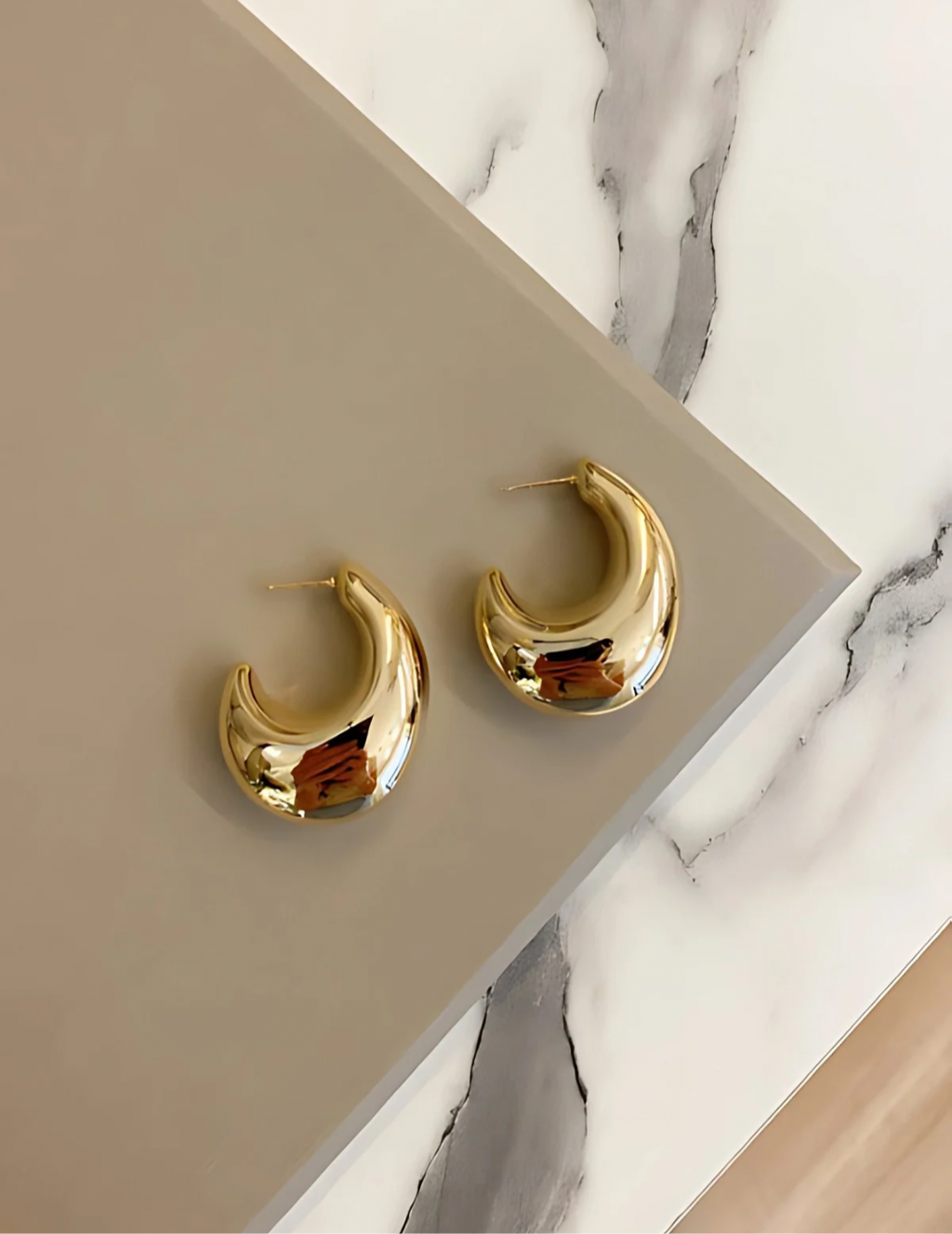 Brinco Luna Dorata 2,5cm