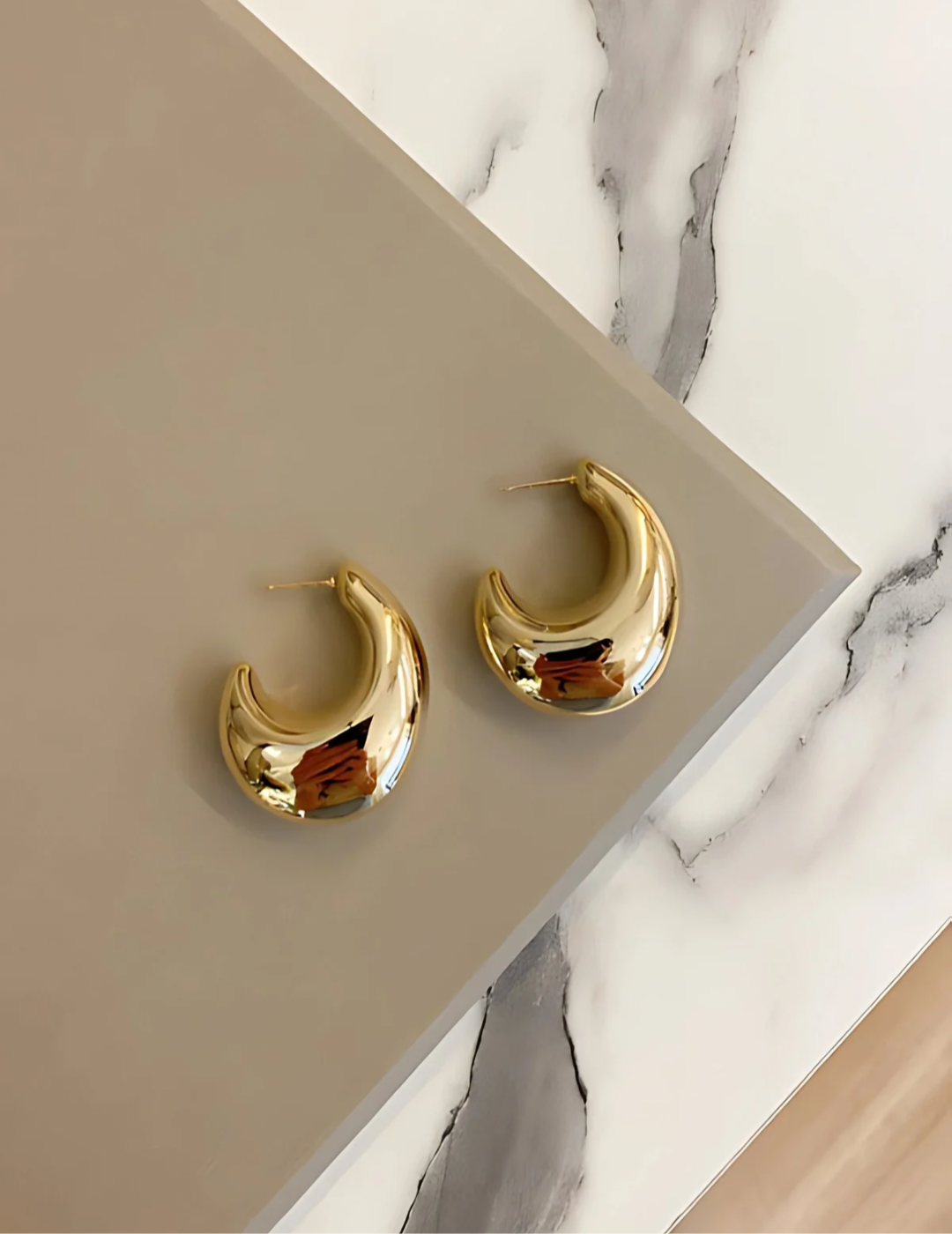 Brinco Luna Dorata 2,5cm