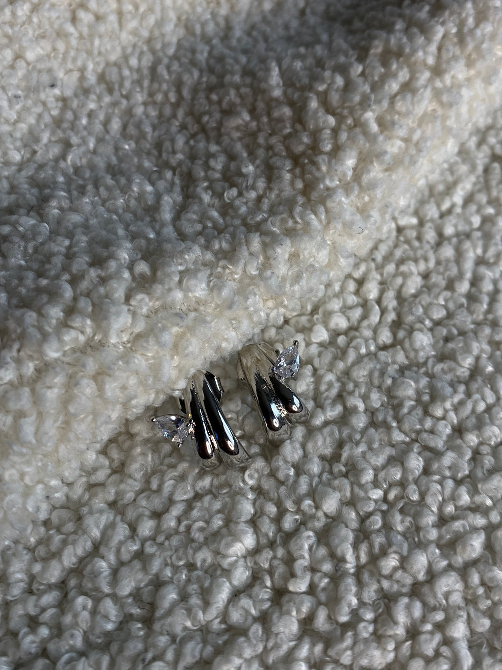 Brinco Cristal Gancho com Gota