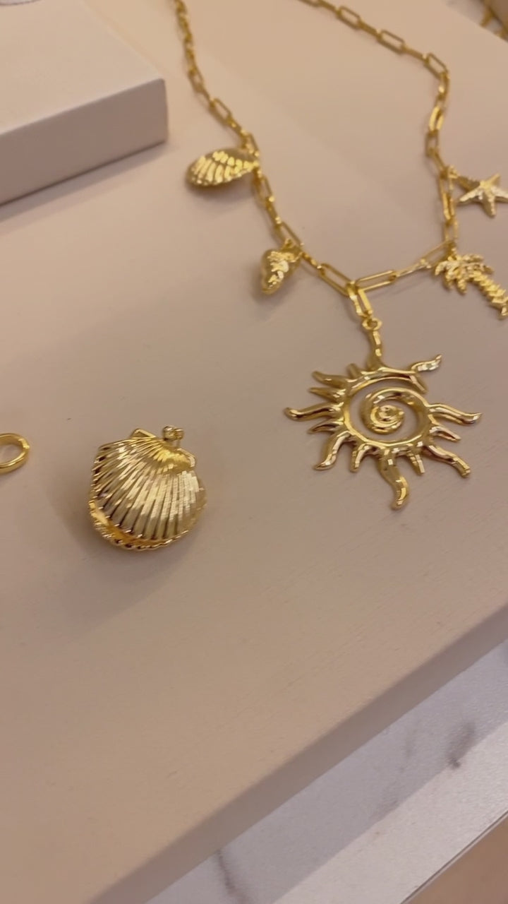 Colar Sole Dorato 40cm